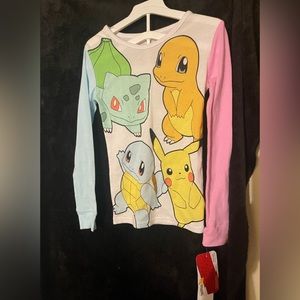New Pokémon pajama top size 6